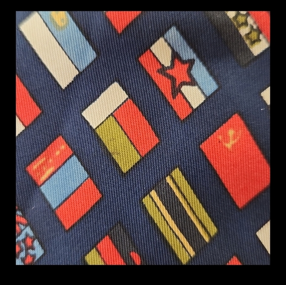 F.R. Tripler & Co by Richel formal neck tie world flags diversity back t - Picture 6 of 6